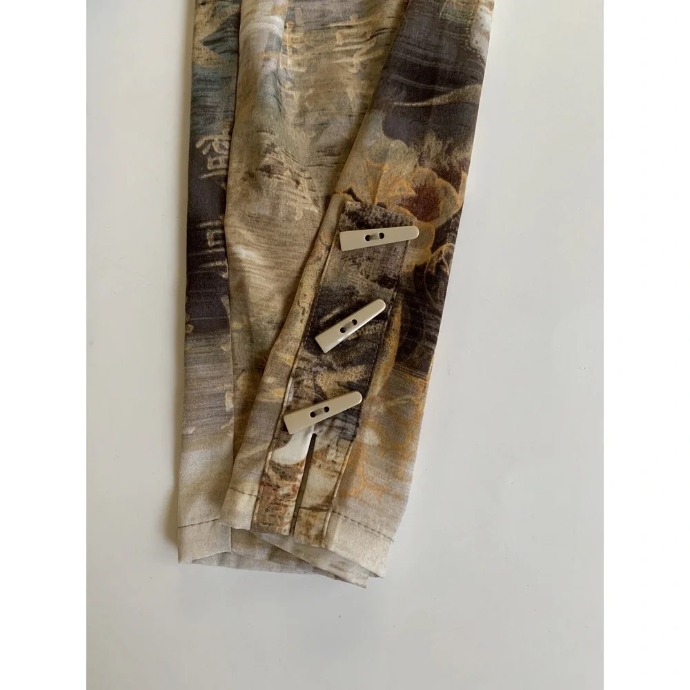 Chicos Women Cardigan 0 Small Asian Kimono Travelers Fall Art to Wear Open Front